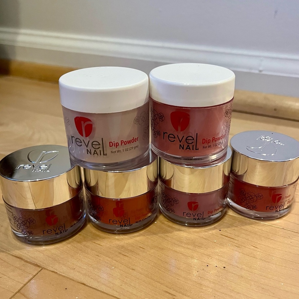 Revel Nails Dip Powder - Bundle of 6 (Reds and Purples)
